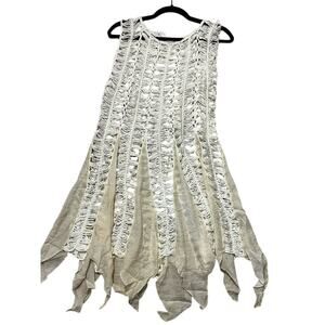 NWT Pretty Angel boho festival flowy dress layered textured fairycore sz M